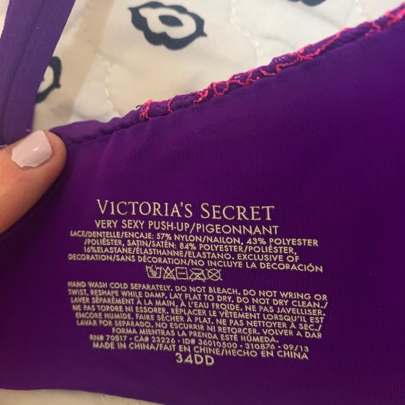 Purple and pink lace Victoria’s Secret Bra - Picture 3 of 3